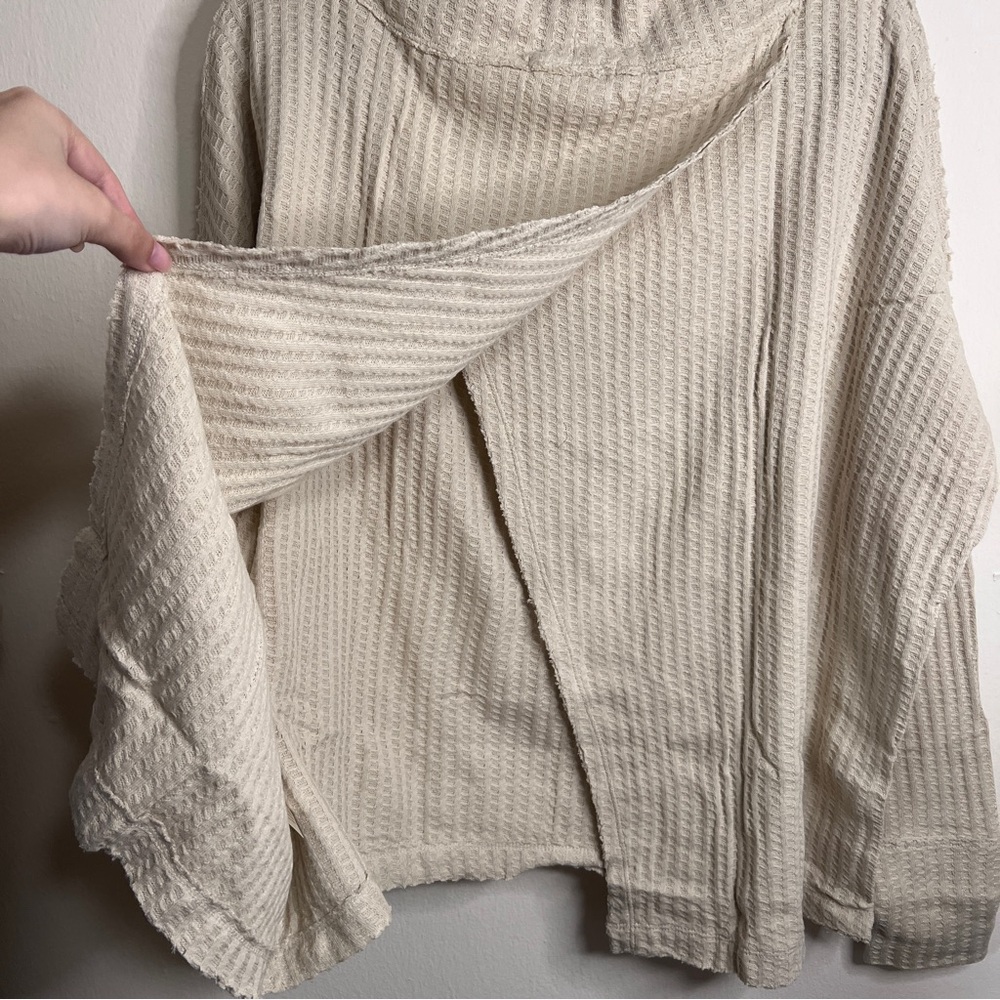 NWT Free People Juicy Long Sleeve Mock Neck Top in Stone Cold - Picture 5 of 10